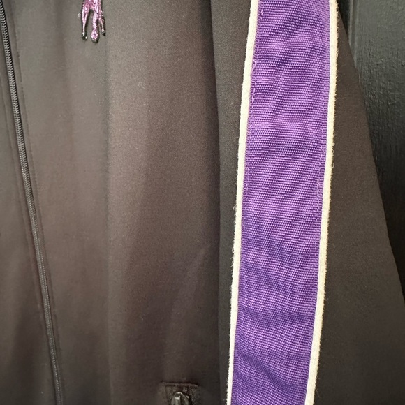 Men's Prps Striped Track Jacket 1  Size S Black-Purple Full Zip - Picture 5 of 11